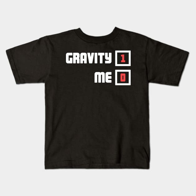 Gravity - Get Well Gift Fractured Broken Hand Kids T-Shirt by MeatMan
